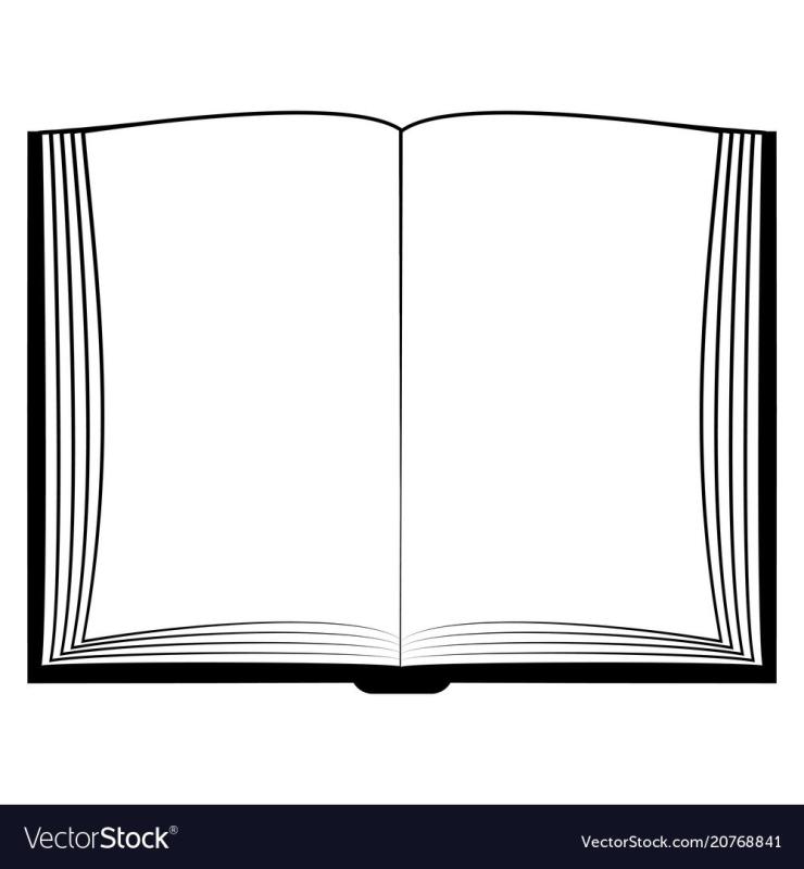 Открытая книжка чб