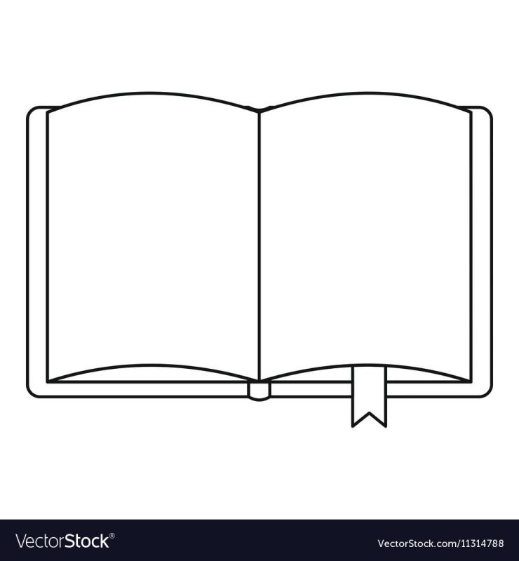 Открытая книга раскраска