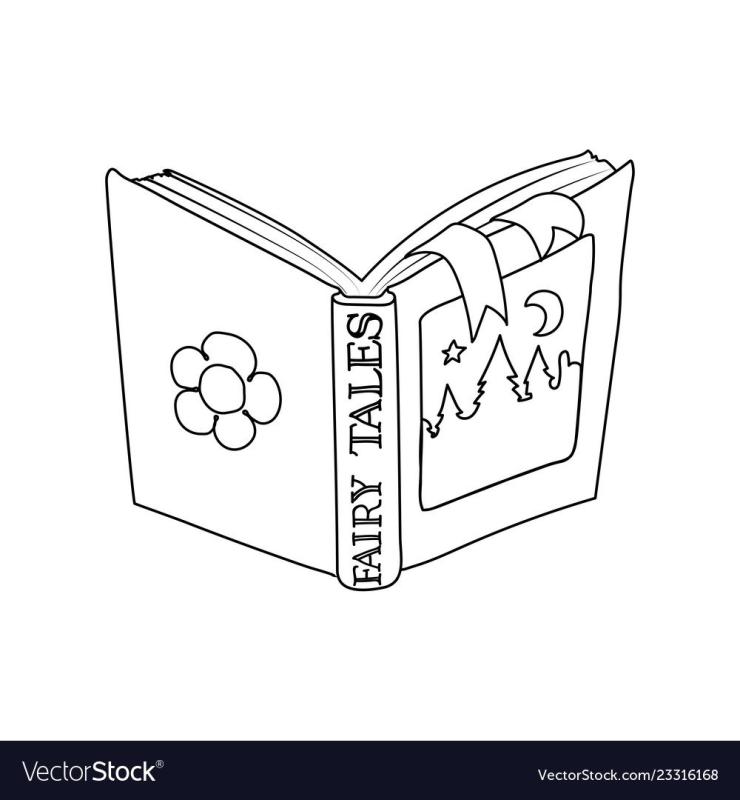 Книга сказок раскраска