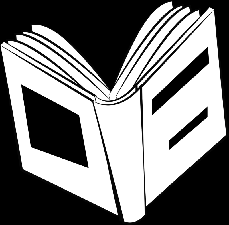 Открытая книга раскраска