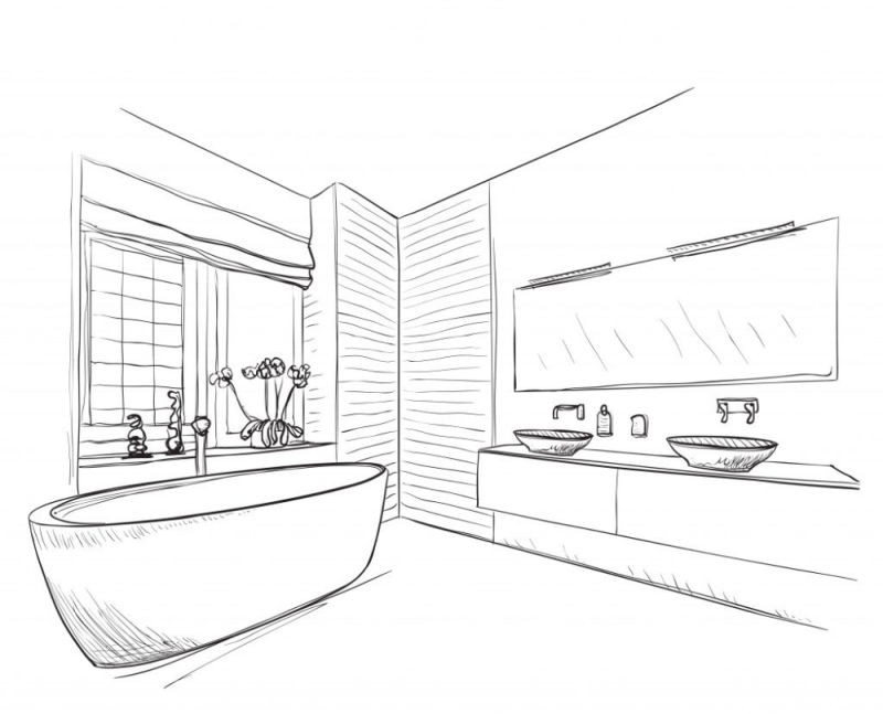 Эскиз ванны