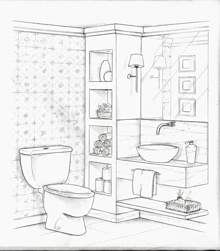 Ванная раскраска
