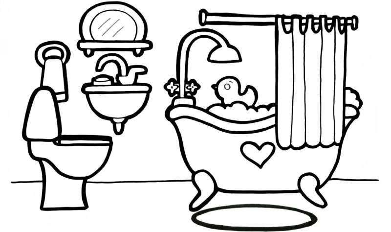 Ванна раскраска