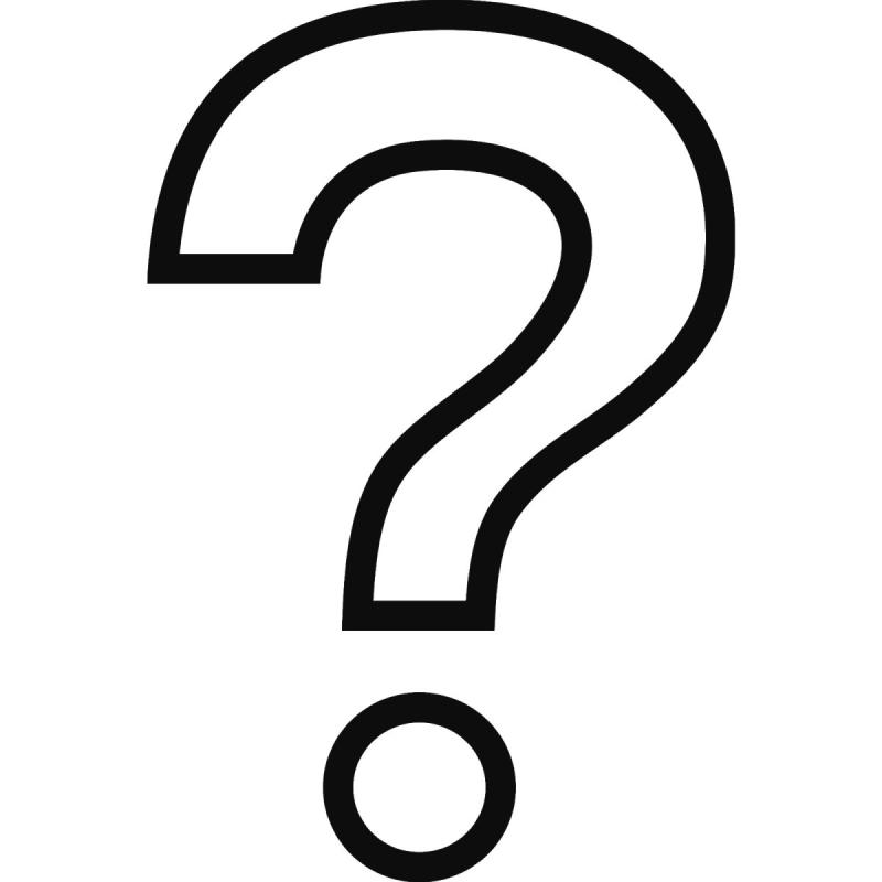 Знак вопроса картинка для детей раскраска