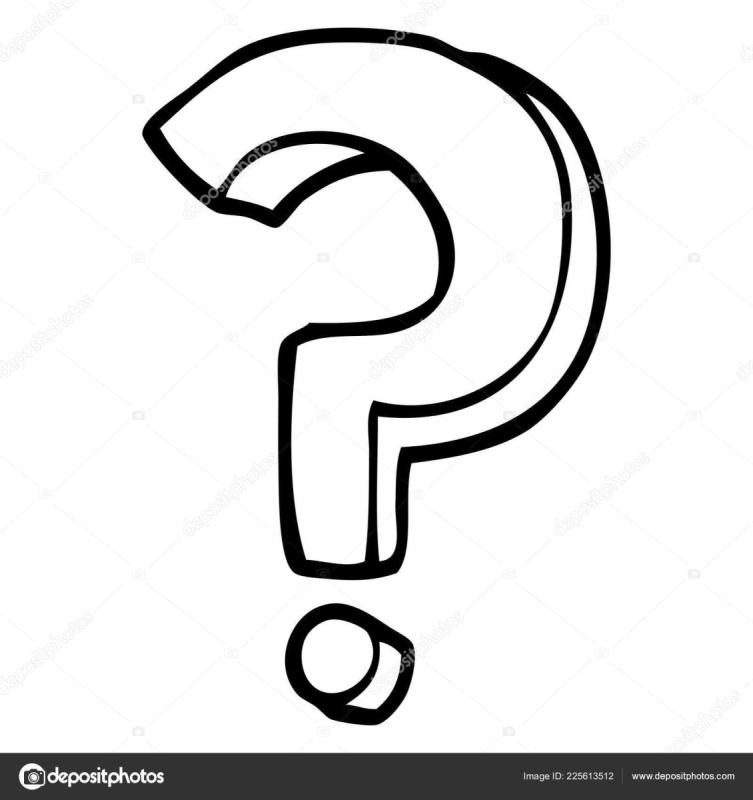 Рисунок вопросительного знака карандашом в стили граффити