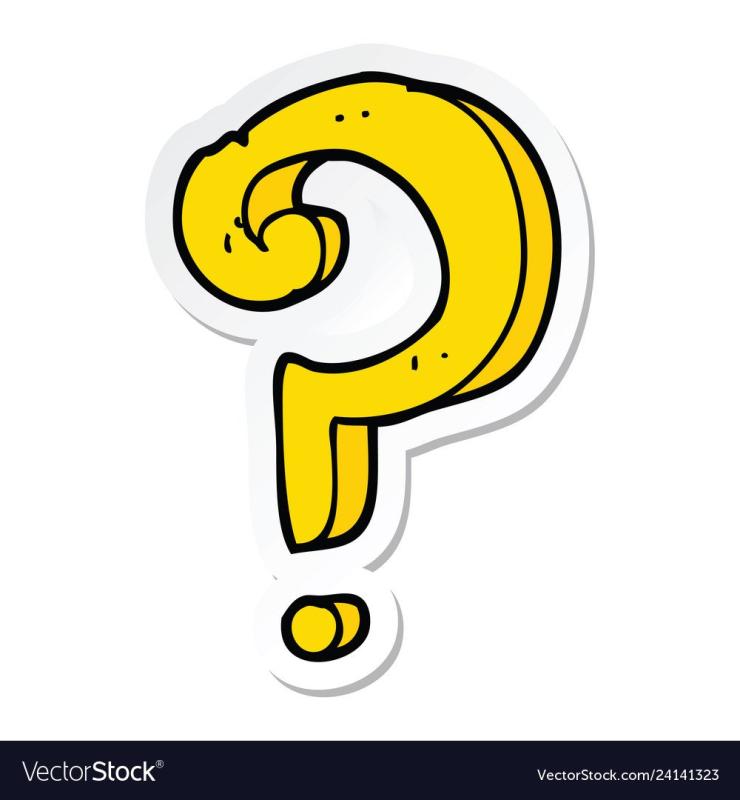 Стикер знак вопроса