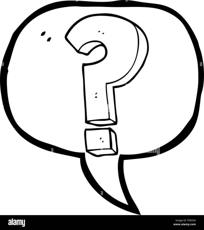 Вопросительный знак раскраска