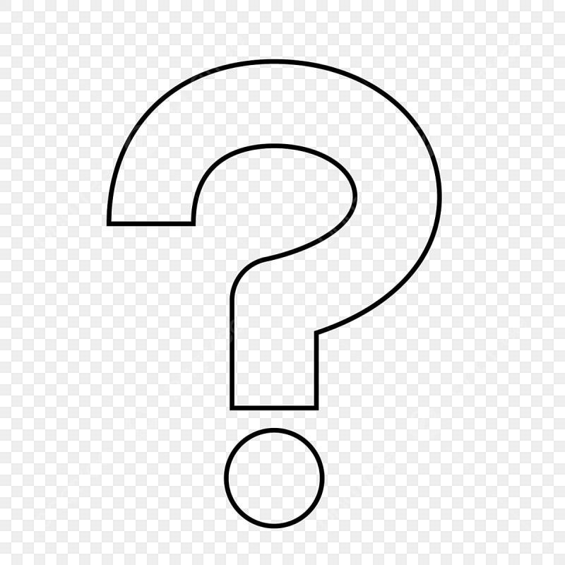 Знак вопроса трафарет