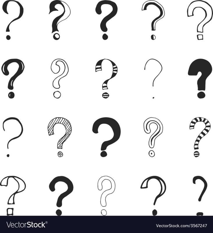 Красивый знак вопроса