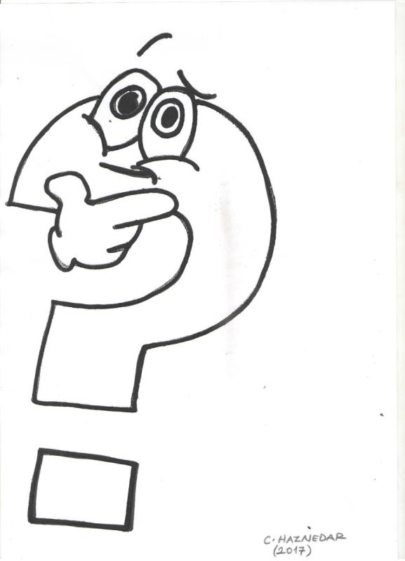 Вопросительный знак трафарет