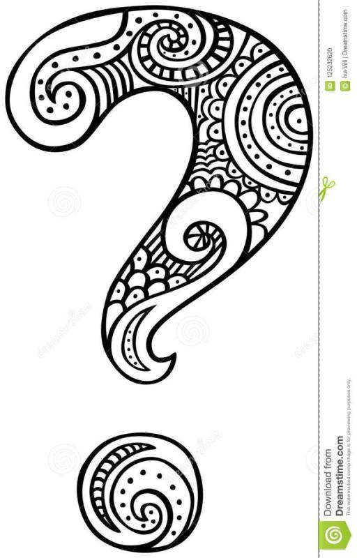 Лошадь с узором в виде вопросительный знак