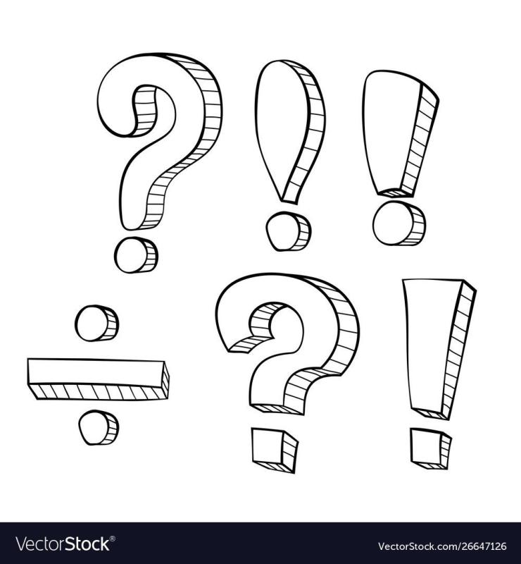 Знаки препинания для раскрашивания