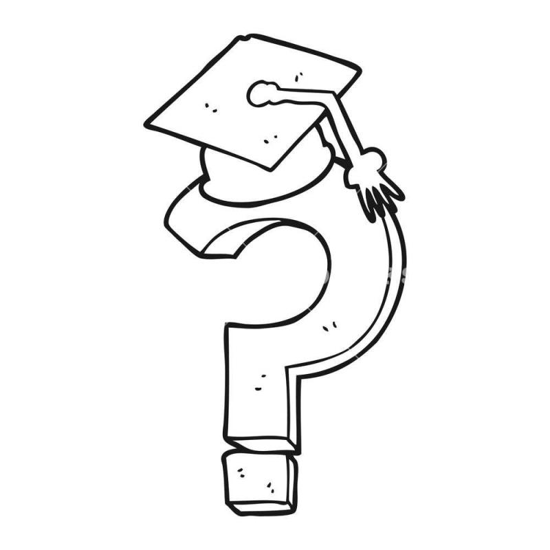 Знак вопроса трафарет