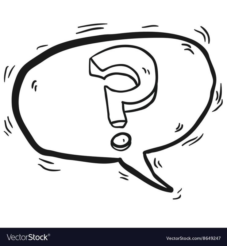 Облачко мыслей со знаком вопроса