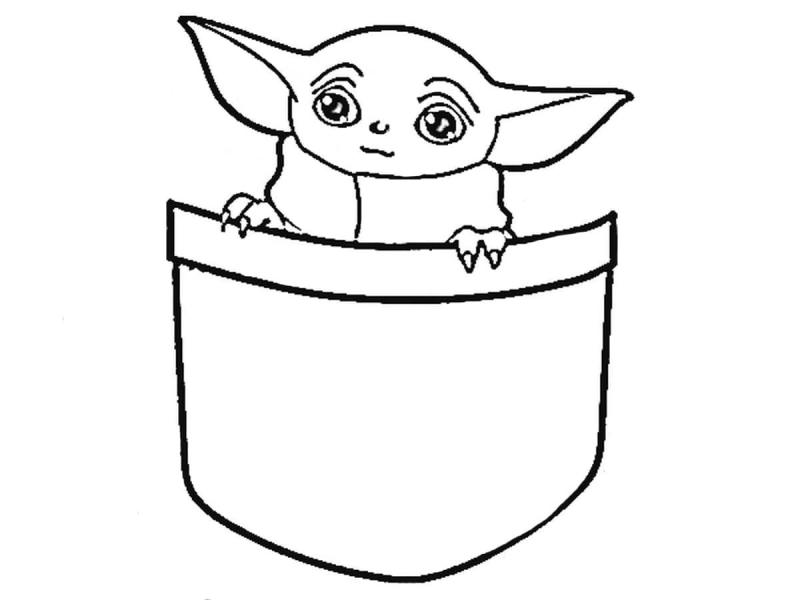 Йода раскраска