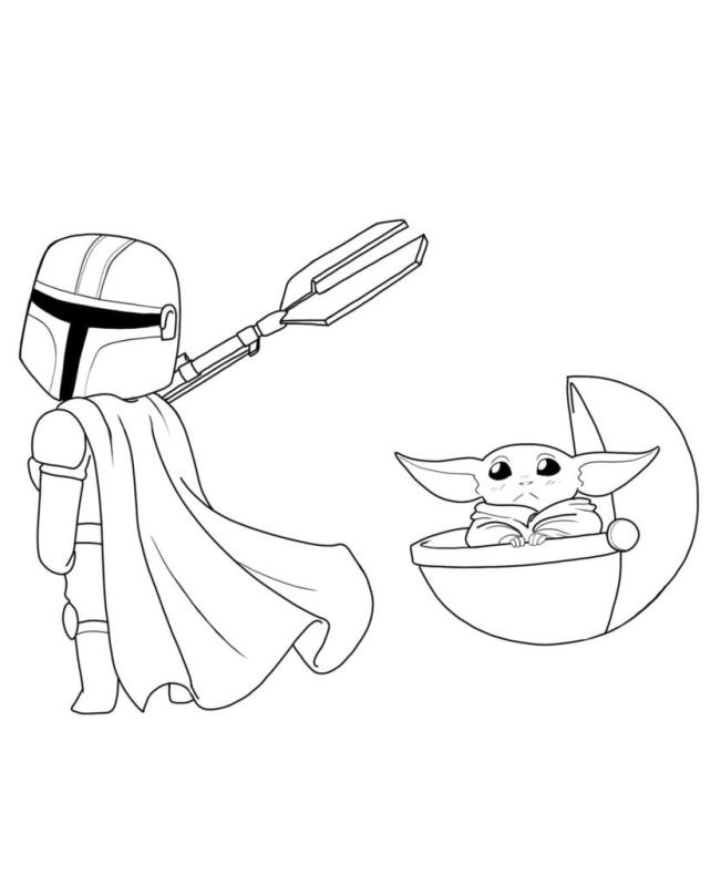 Бейби йода скетч