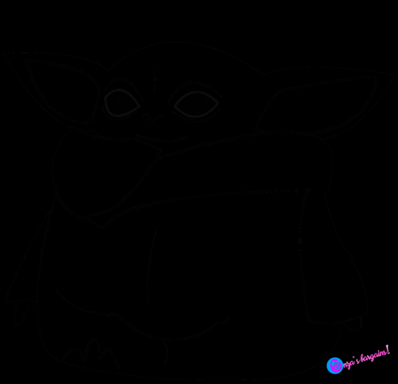 Малыш йода раскраска