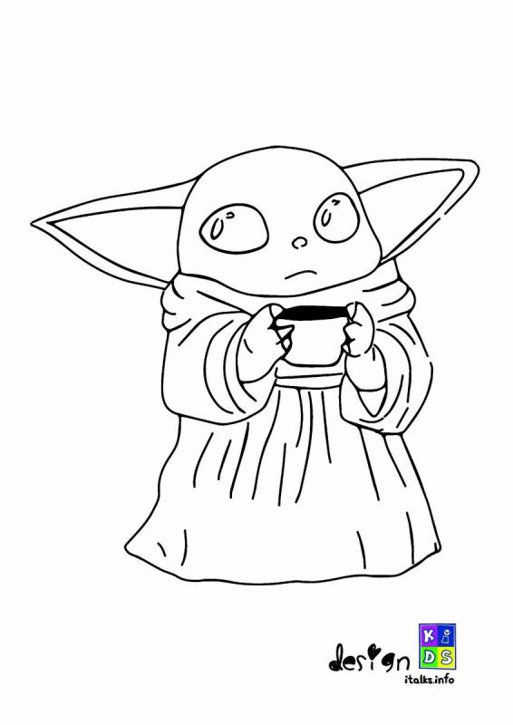 Мандалорец и малыш йода