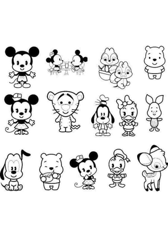 Винни пух черно белый