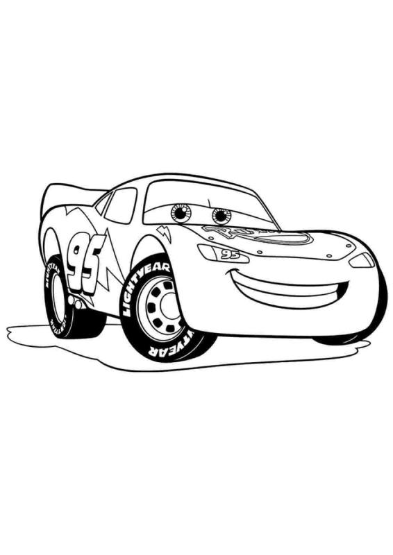 Молния Маквин картинки раскраски