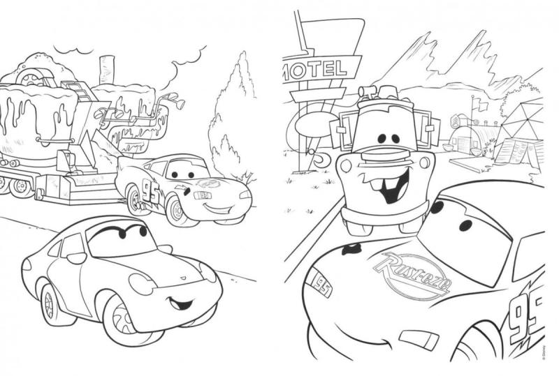 Раскраска молния Маккуин и Мэтр