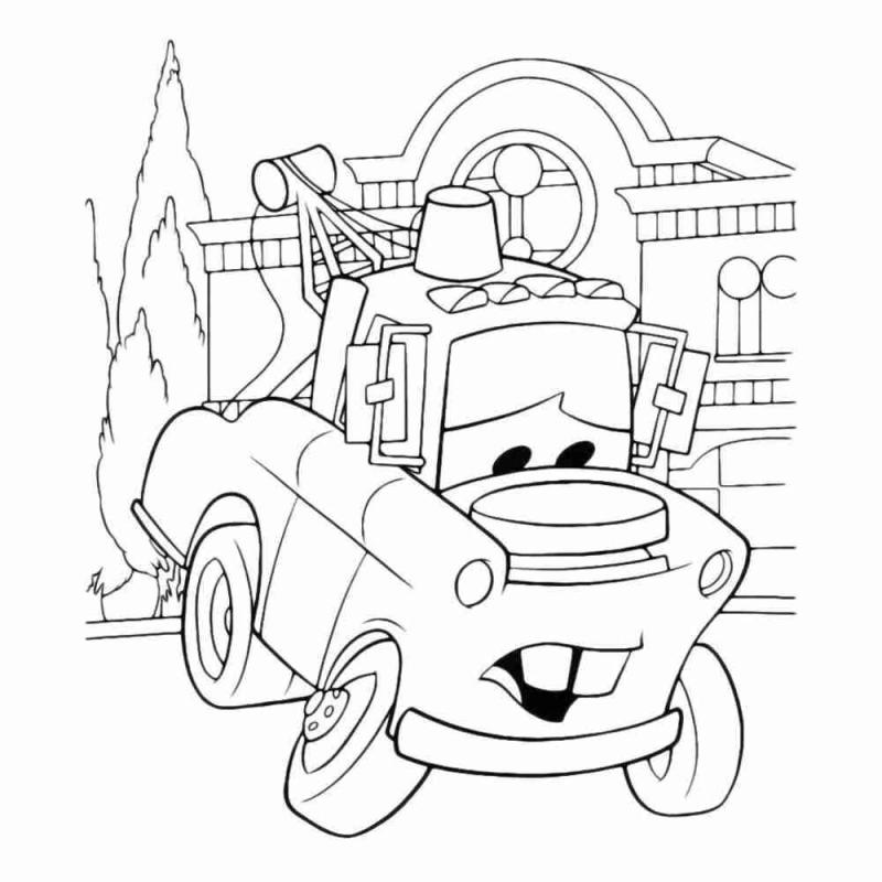 Раскраска молния Маккуин и Мэтр