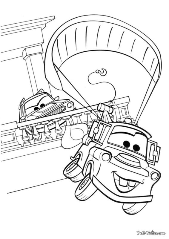 Маккуин и Мэтр раскраска