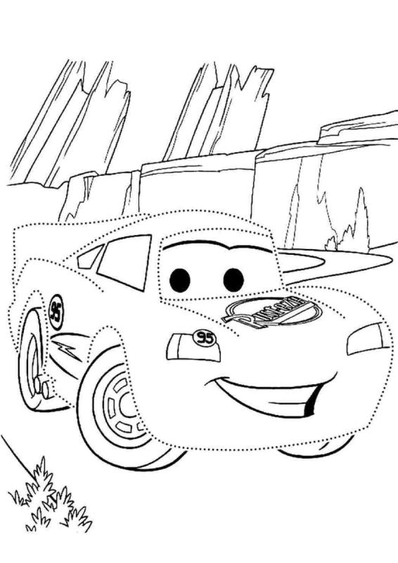 Молния Маккуин раскраска