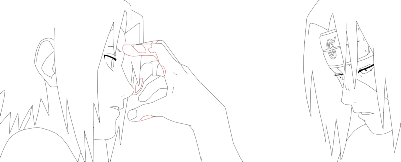 Раскраска Итачи Аматерасу