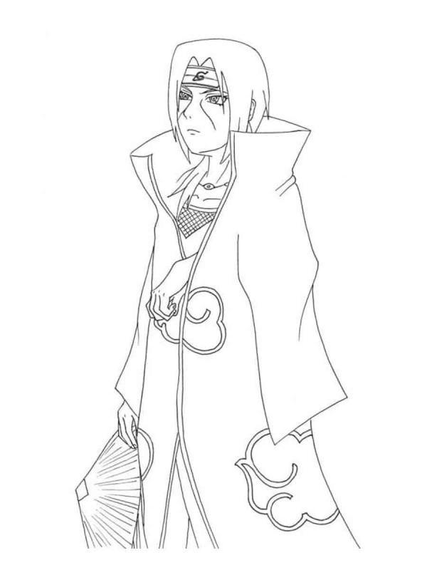 Раскраски Наруто Итачи