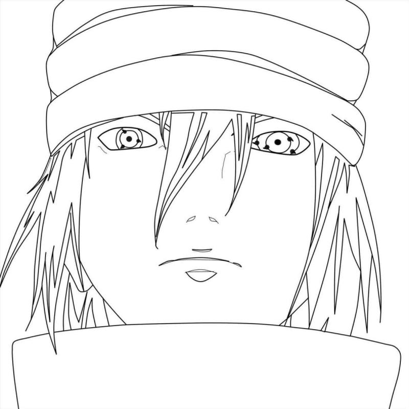 Сасукэ Утиха раскраска