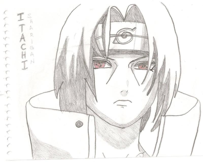 Картинки для срисовки аниме Наруто Итачи