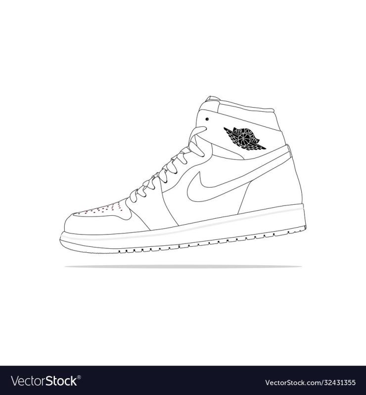 Раскраски найк АИР Джордан