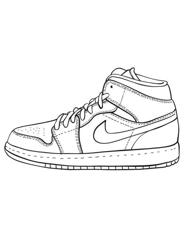Nike Air Force 1 раскраска