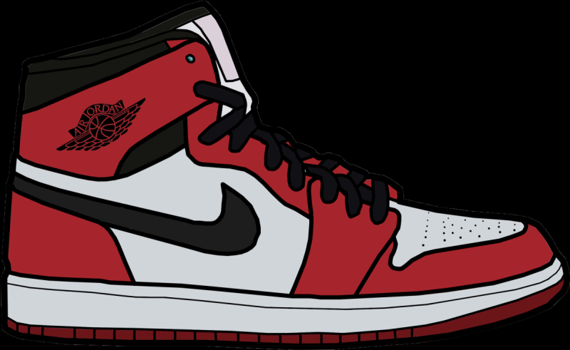 Nike Air Jordan 1 эскиз