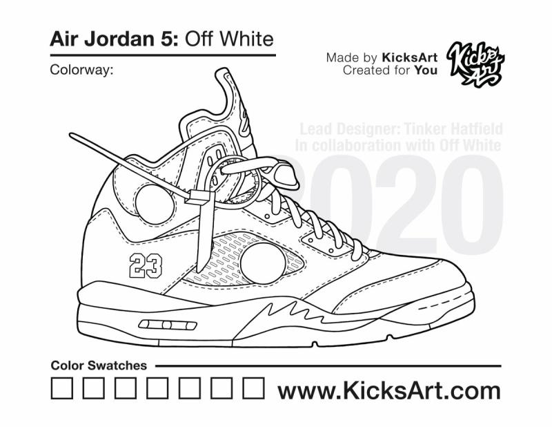 Air Jordan 4 рисунок