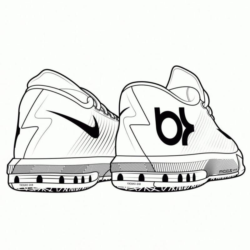 Кроссовок Nike Air Jordan рисунок