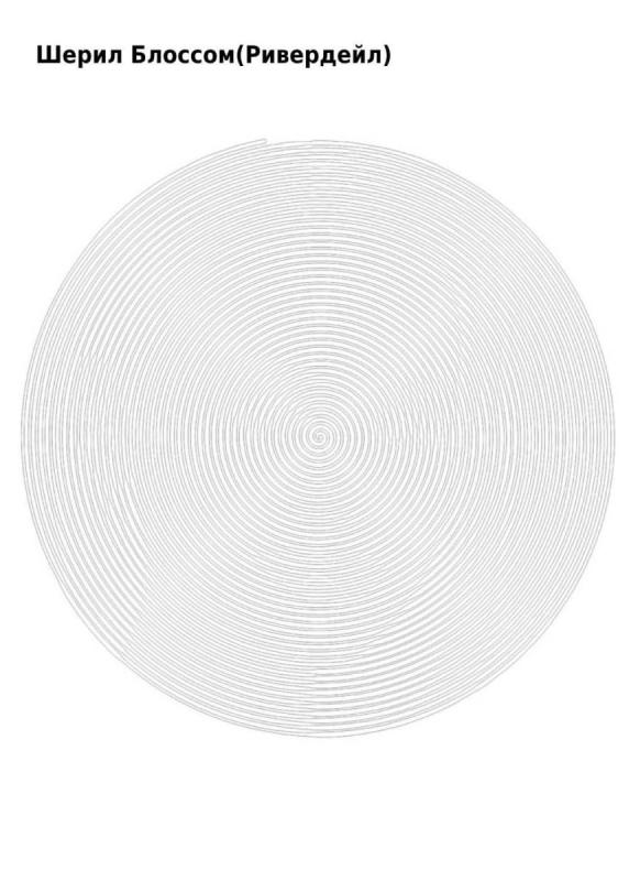 Спираль трафарет