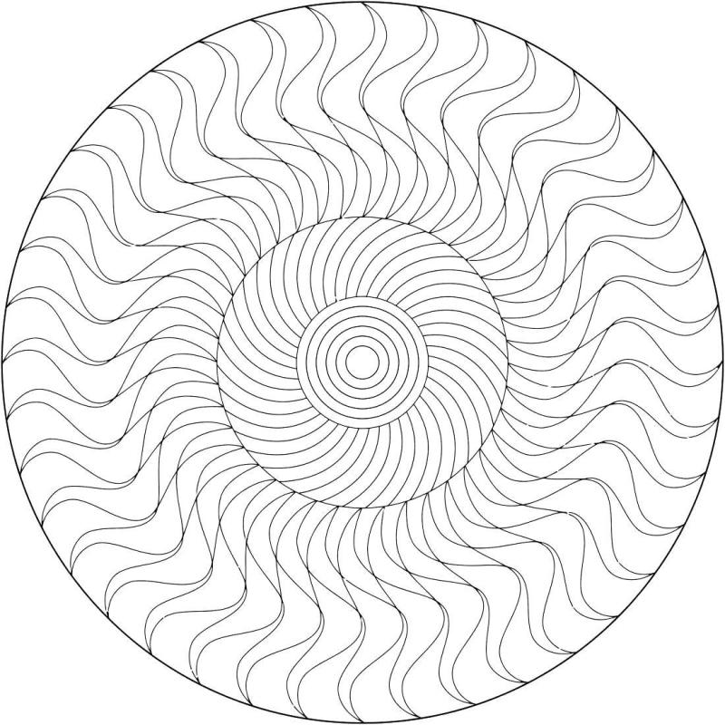 Спиральная раскраска