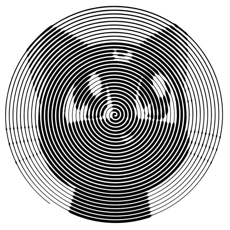 3 Д спираль для раскрашивания