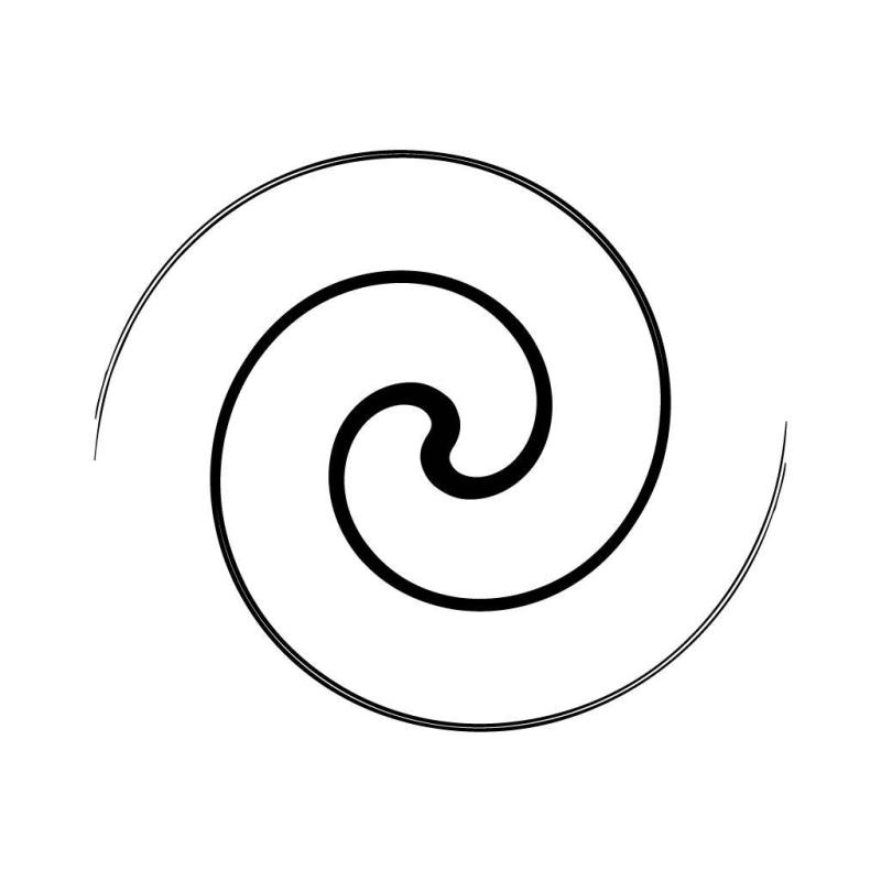 Спираль кору Koru тату