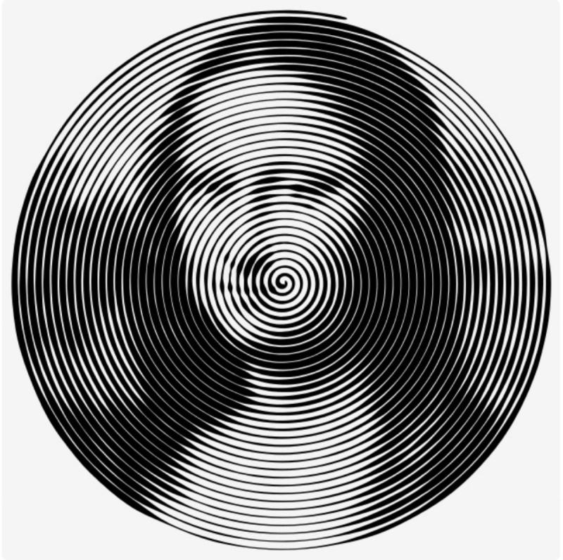 Спиральная Мандала раскраска