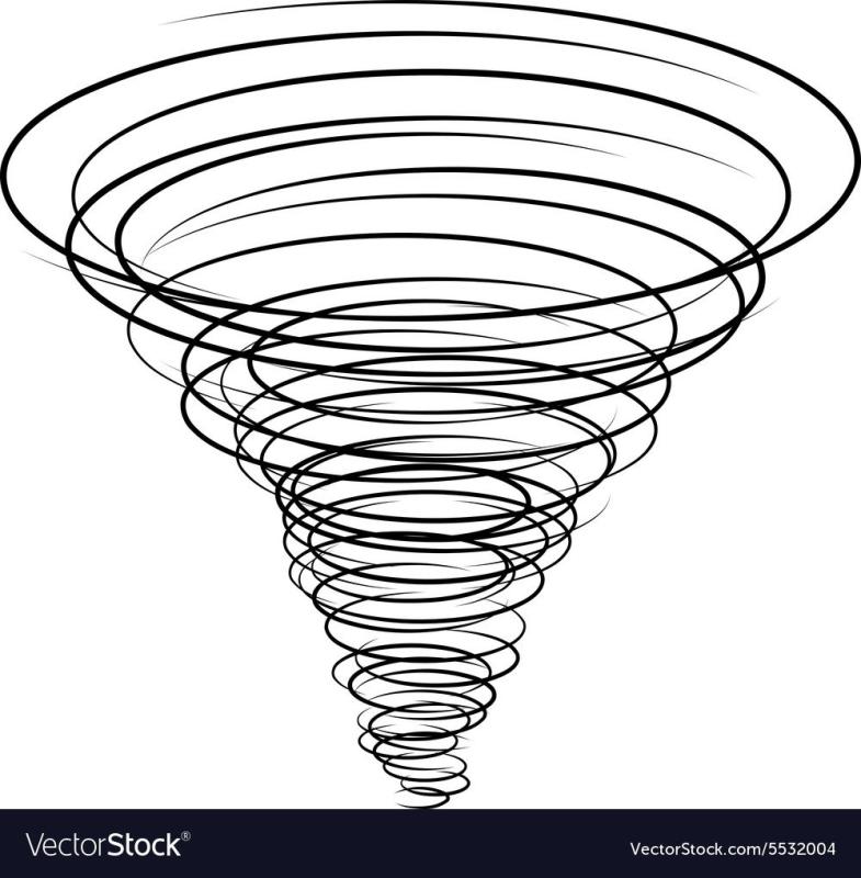 Спираль трафарет