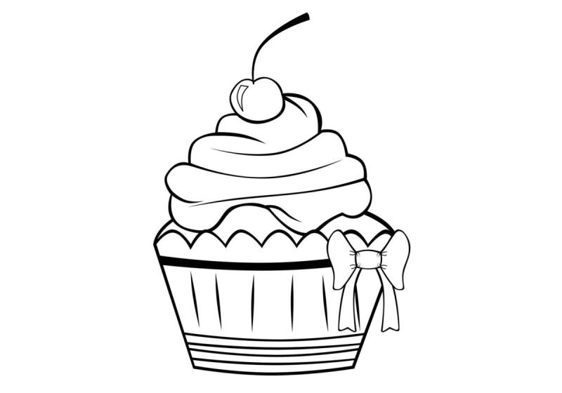 Рисунки десертов для срисовки