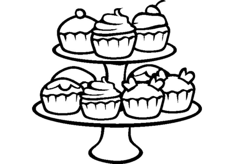 Сладости. Раскраска
