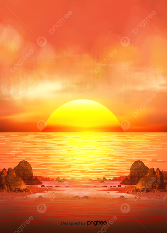 Рисование восхода солнца