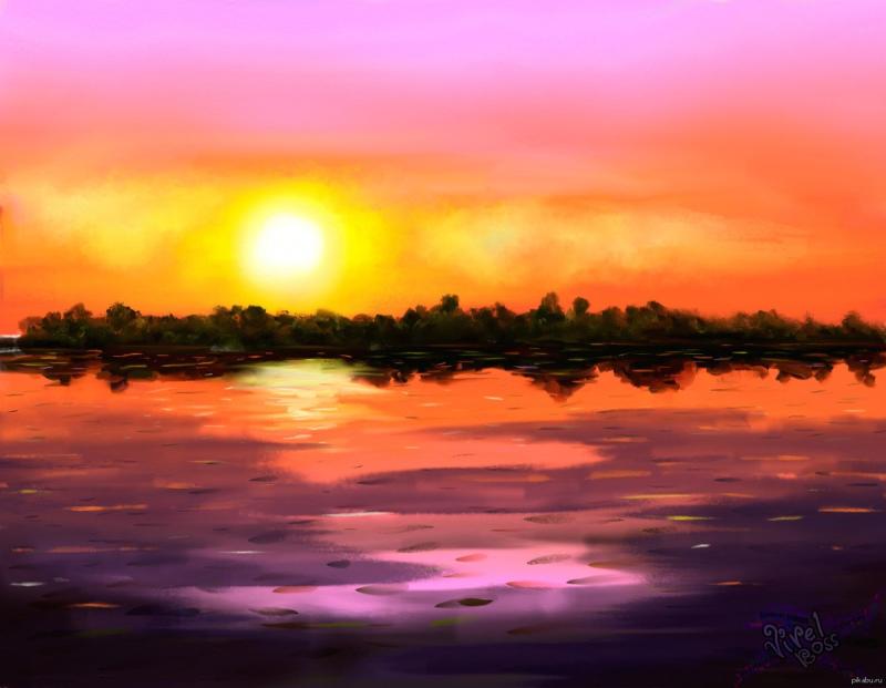 Пейзажи закаты и рассветы