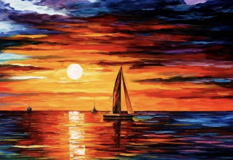 Афремов Леонид море парусник