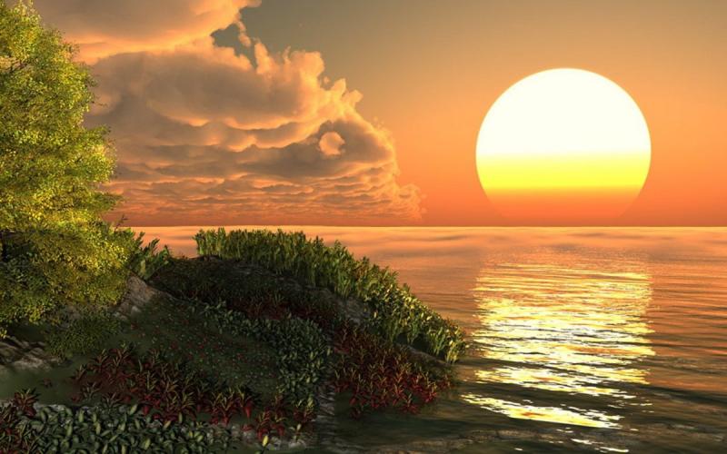 Солнце пейзаж