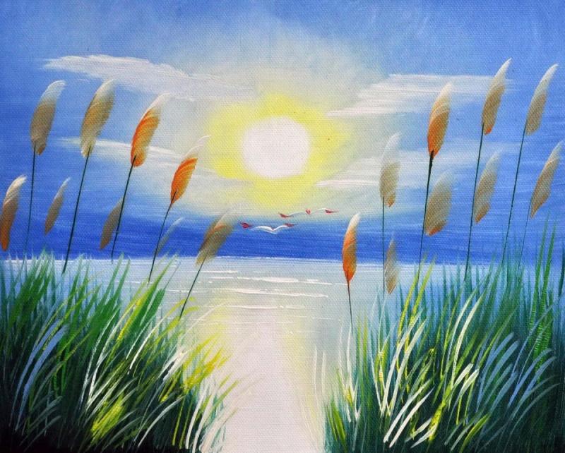 Картина рассвет